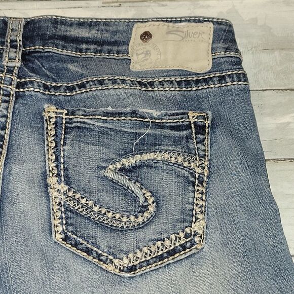 Silver Brand Tuesday Mid Capri Fluid Denim sz 29 - Picture 4 of 6